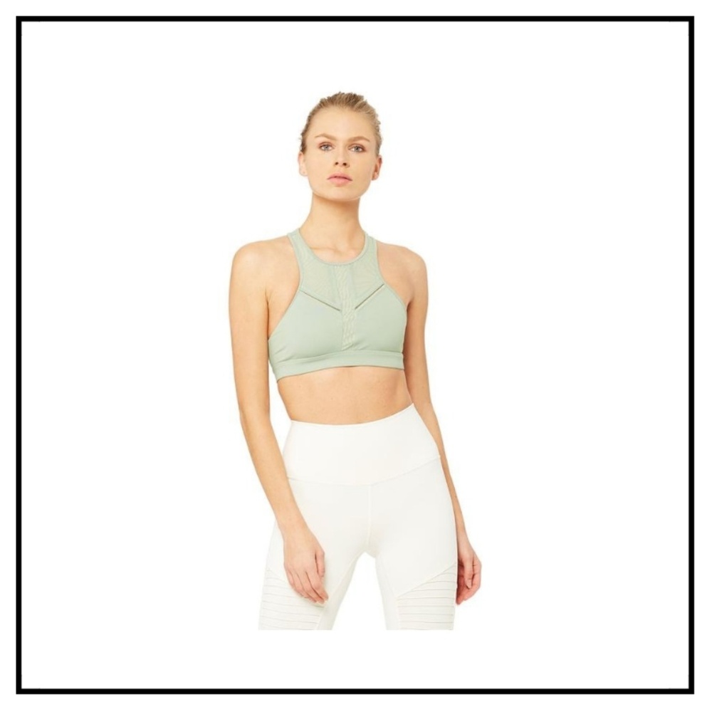 Alo Yoga Half Moon Bra - Sage - XS - NWT